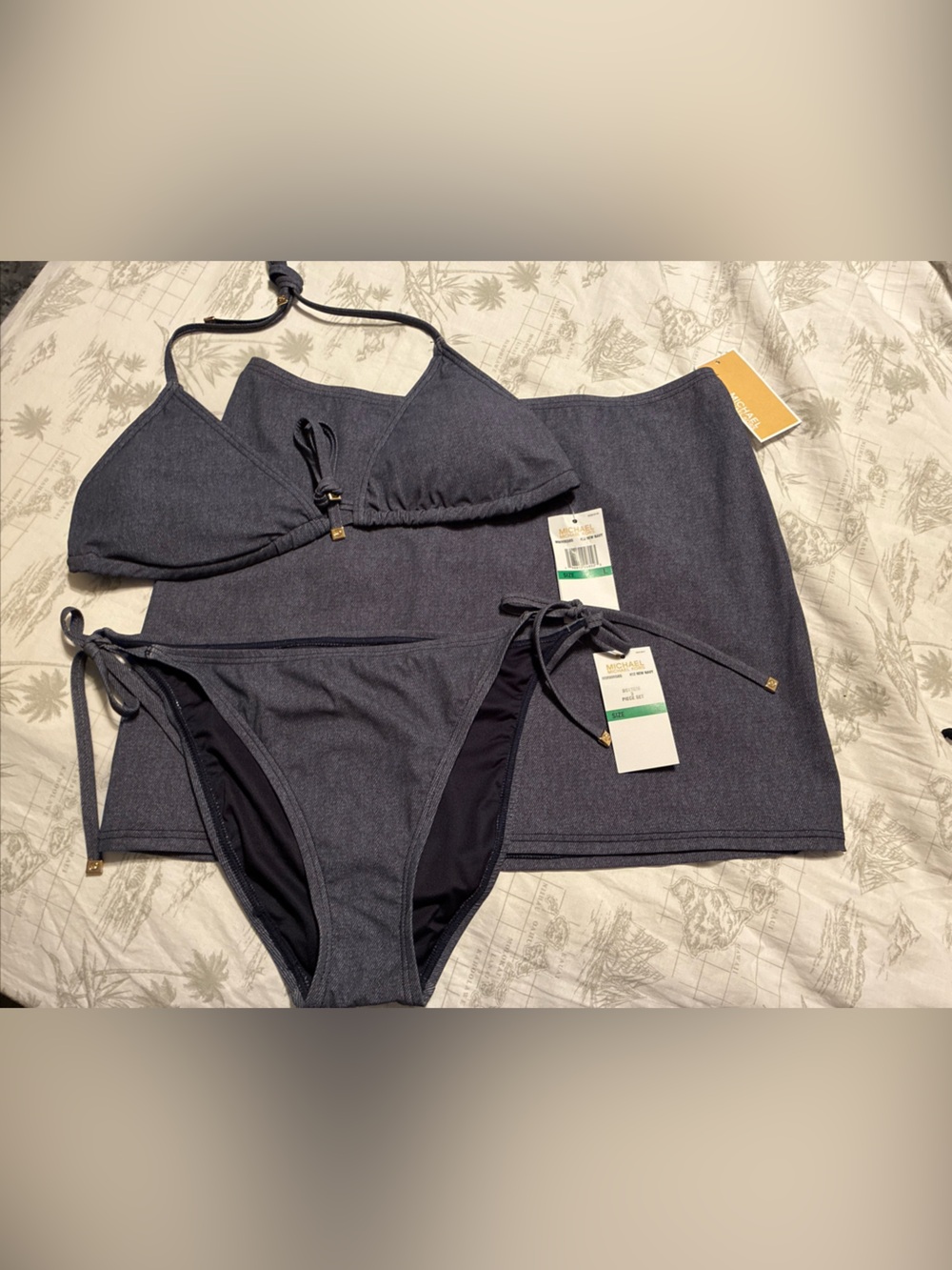 Michael kors ladies 3 piece bikini set